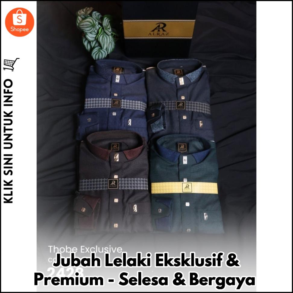 Jubah Lelaki Premium Terkini – Eksklusif & Selesa!