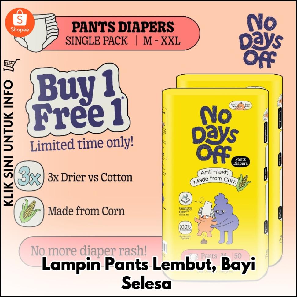 Lampin Pants Lembut, Bayi Selesa
