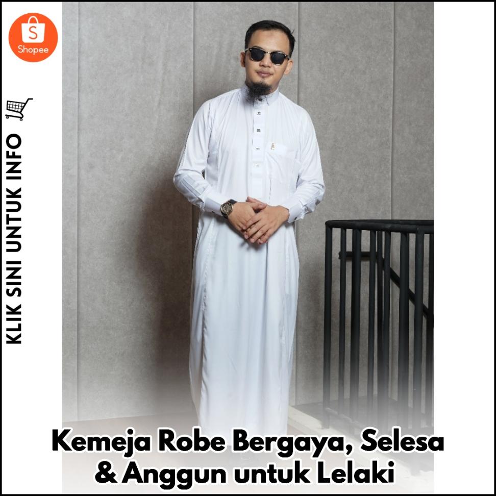 Kemeja Robe Bergaya, Selesa & Anggun untuk Lelaki