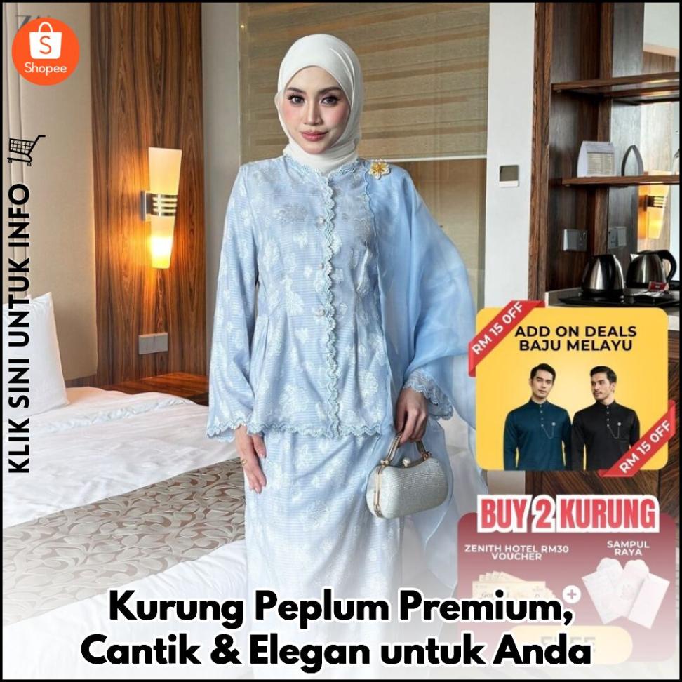 Kurung Peplum Premium, Cantik & Elegan untuk Anda