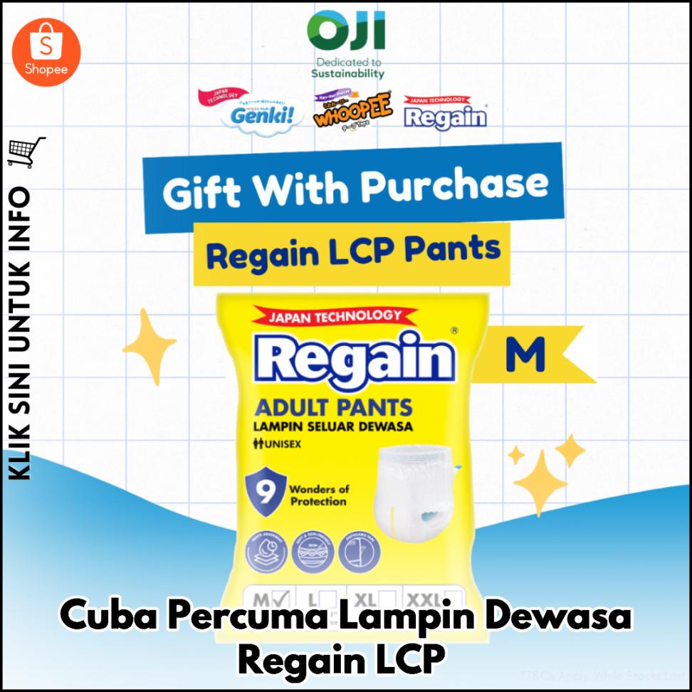 Dapatkan Sampel Percuma Lampin Dewasa Regain LCP!