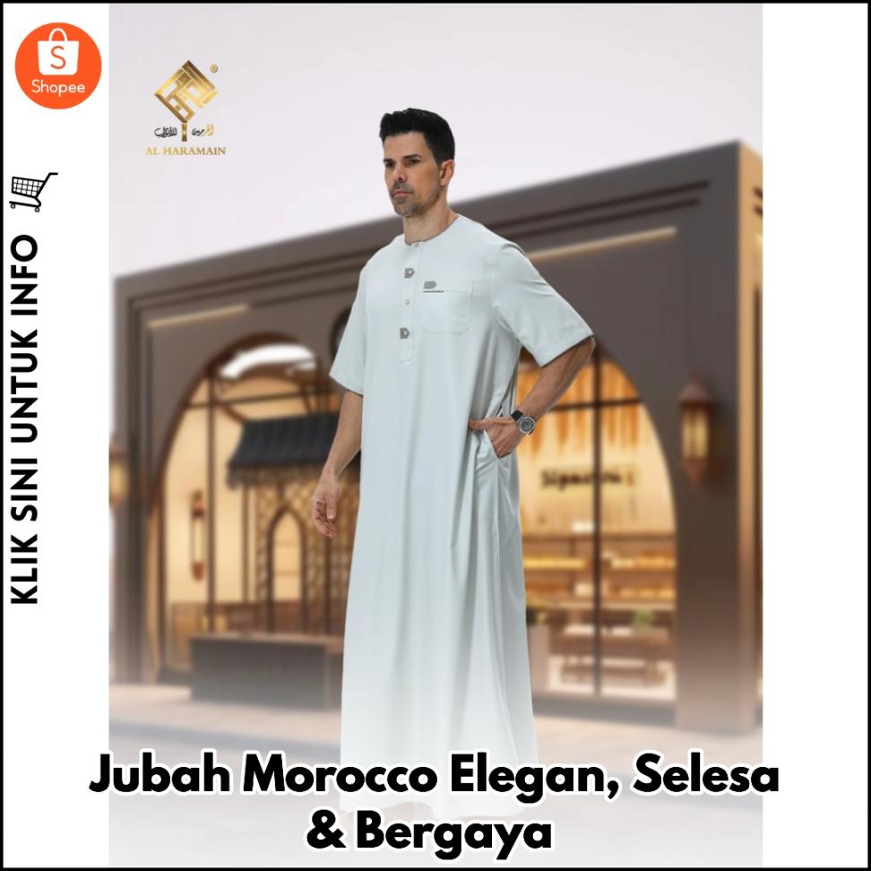 Jubah Morocco Elegan, Selesa & Bergaya