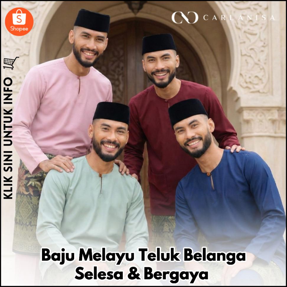 Baju Melayu Teluk Belanga Selesa & Bergaya