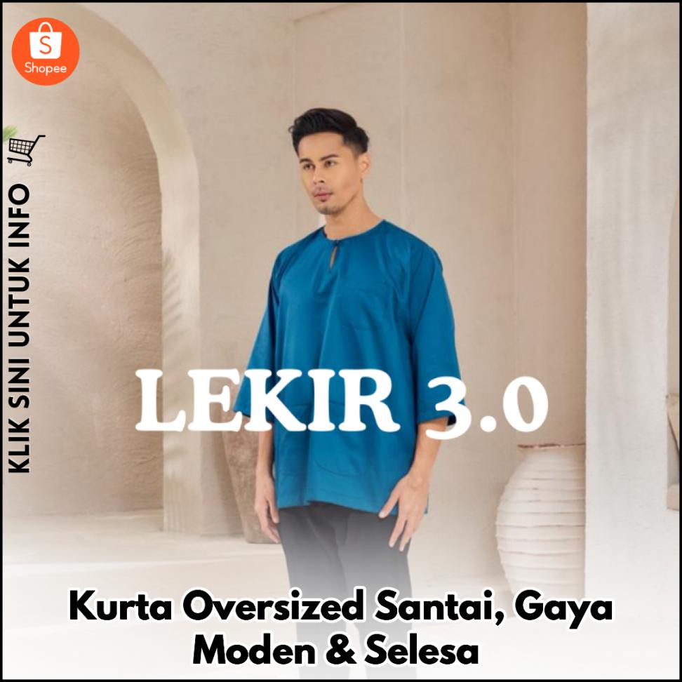 Kurta Oversized Santai, Gaya Moden & Selesa