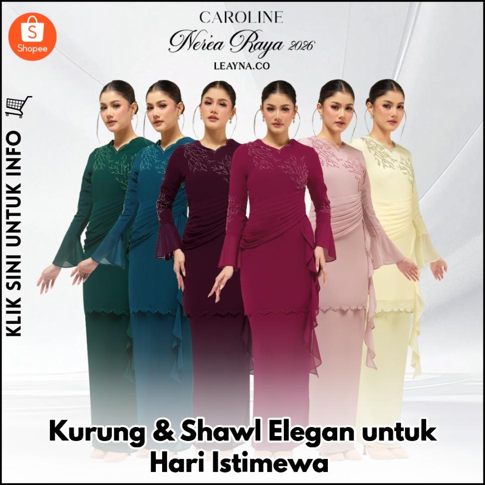 Kurung & Shawl Elegan untuk Hari Istimewa