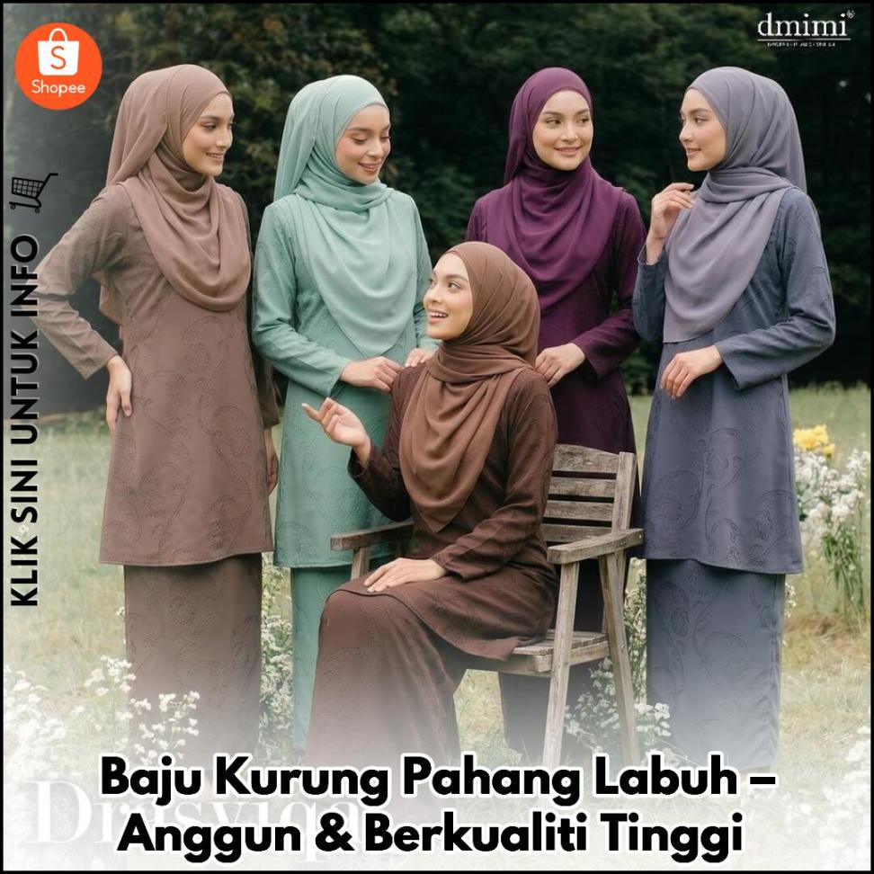 Baju Kurung Pahang Labuh Elegan & Mewah
