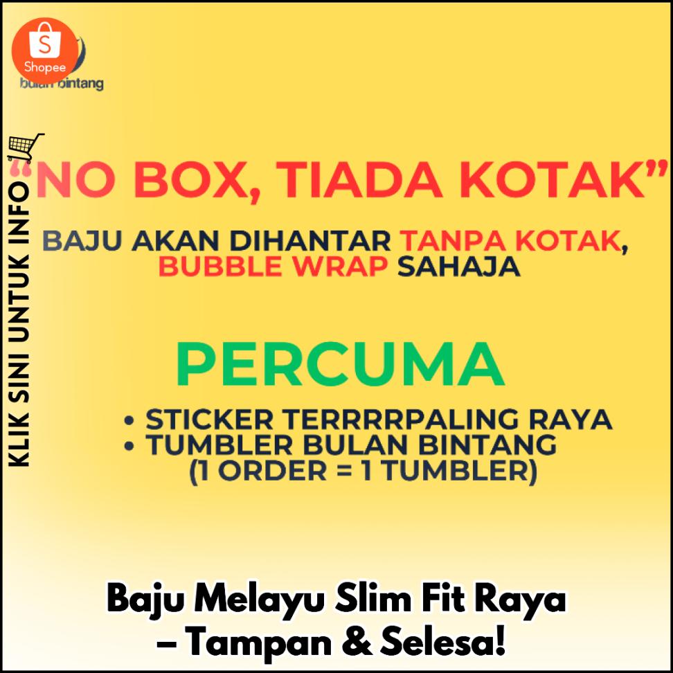 Baju Melayu Slim Fit Raya – Tampan & Selesa!