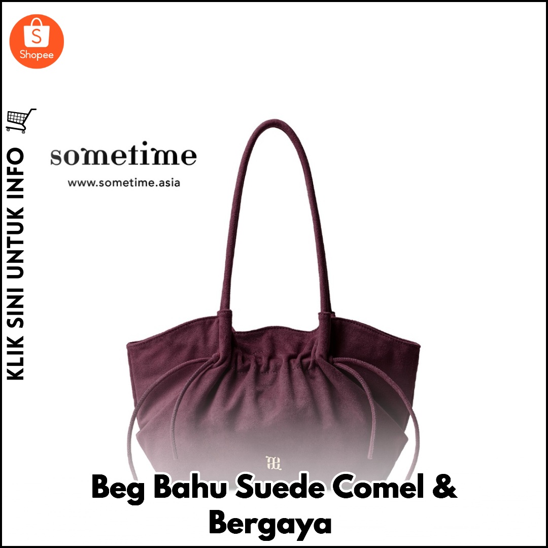 Beg Bahu Suede Comel & Bergaya