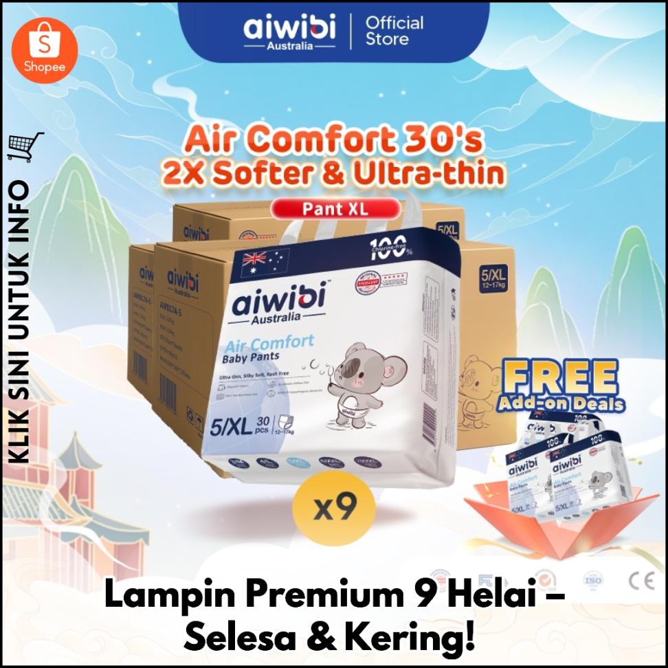 Lampin Premium 9 Helai – Selesa & Kering!