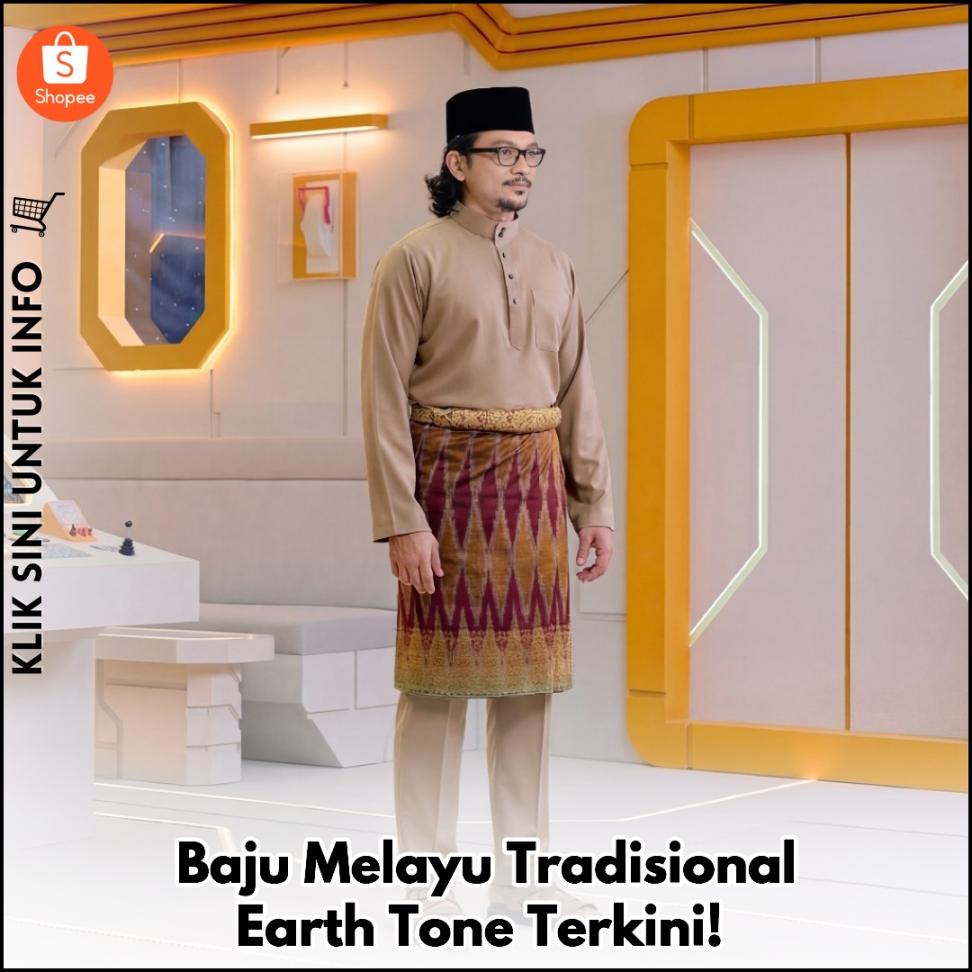 Baju Melayu Tradisional Earth Tone Terkini!