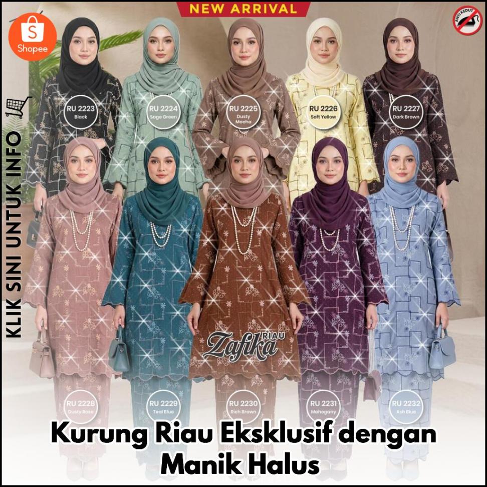 Kurung Riau Eksklusif dengan Manik Halus