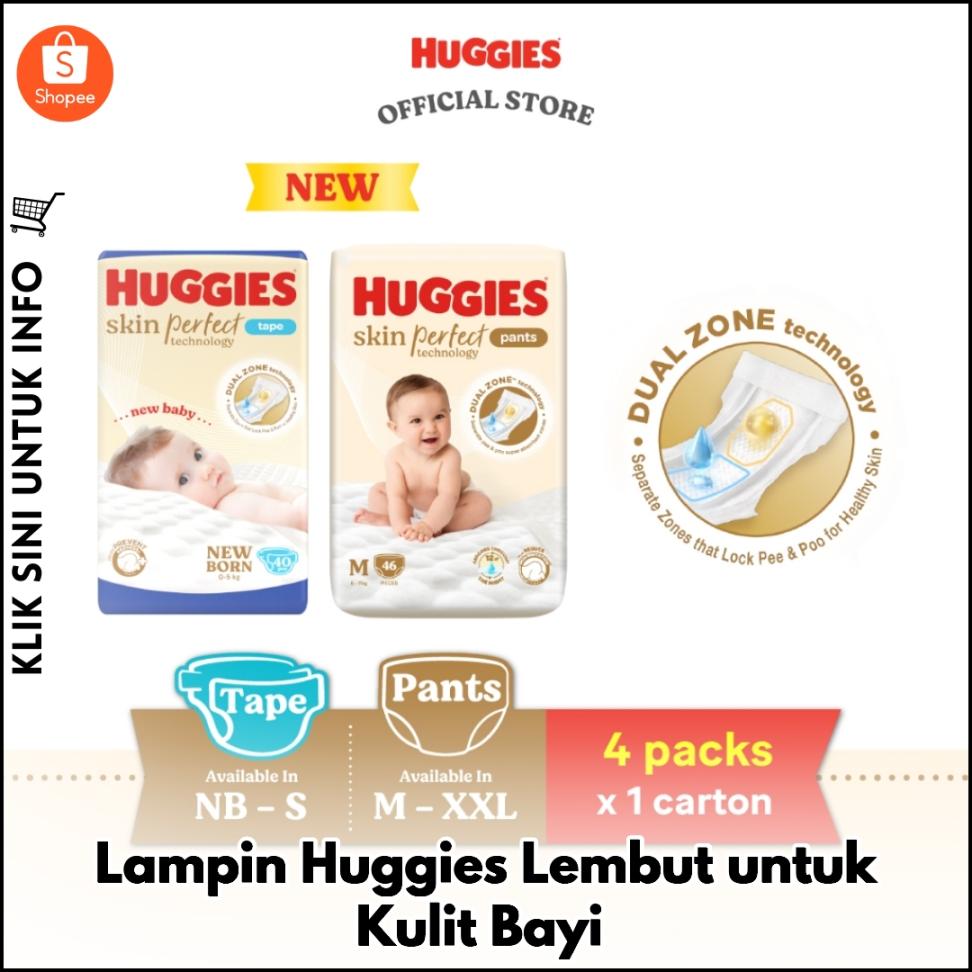 Lampin Huggies Lembut untuk Kulit Bayi