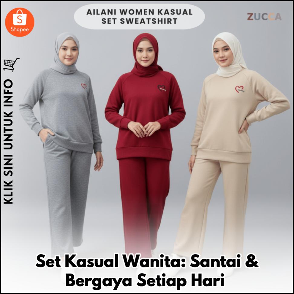 Set Kasual Wanita: Santai & Bergaya Setiap Masa