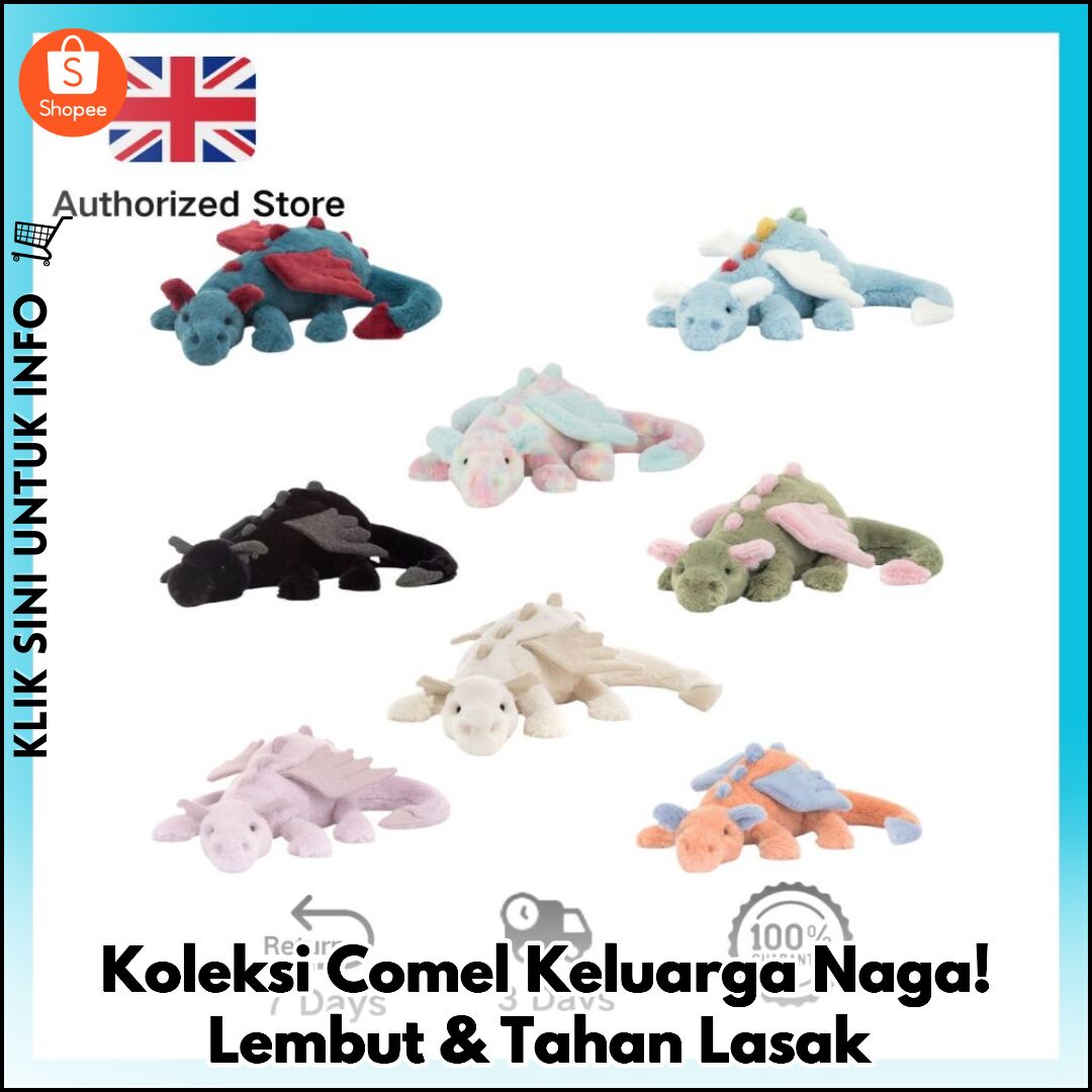 Koleksi Comel Keluarga Naga! Lembut & Tahan Lasak