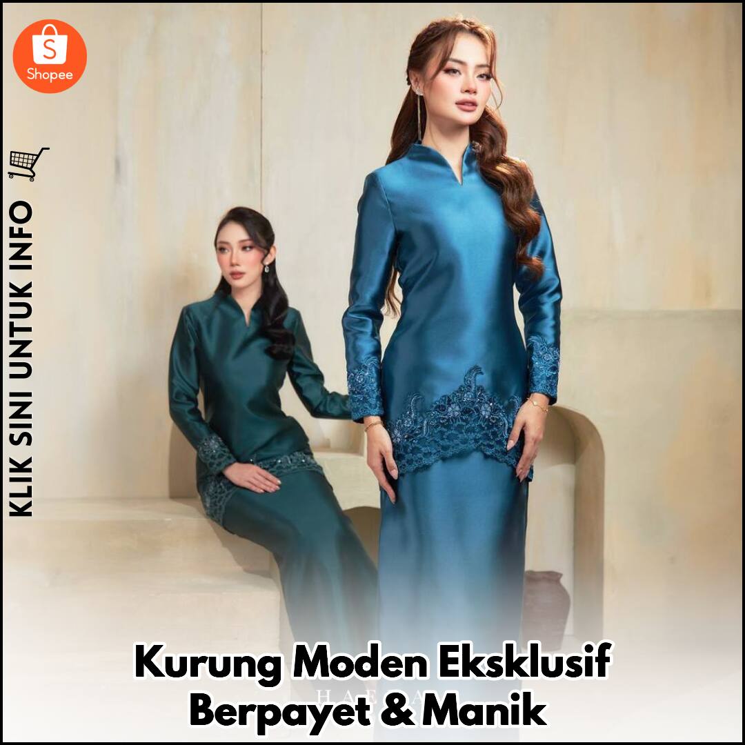 Kurung Moden Eksklusif Berpayet & Manik