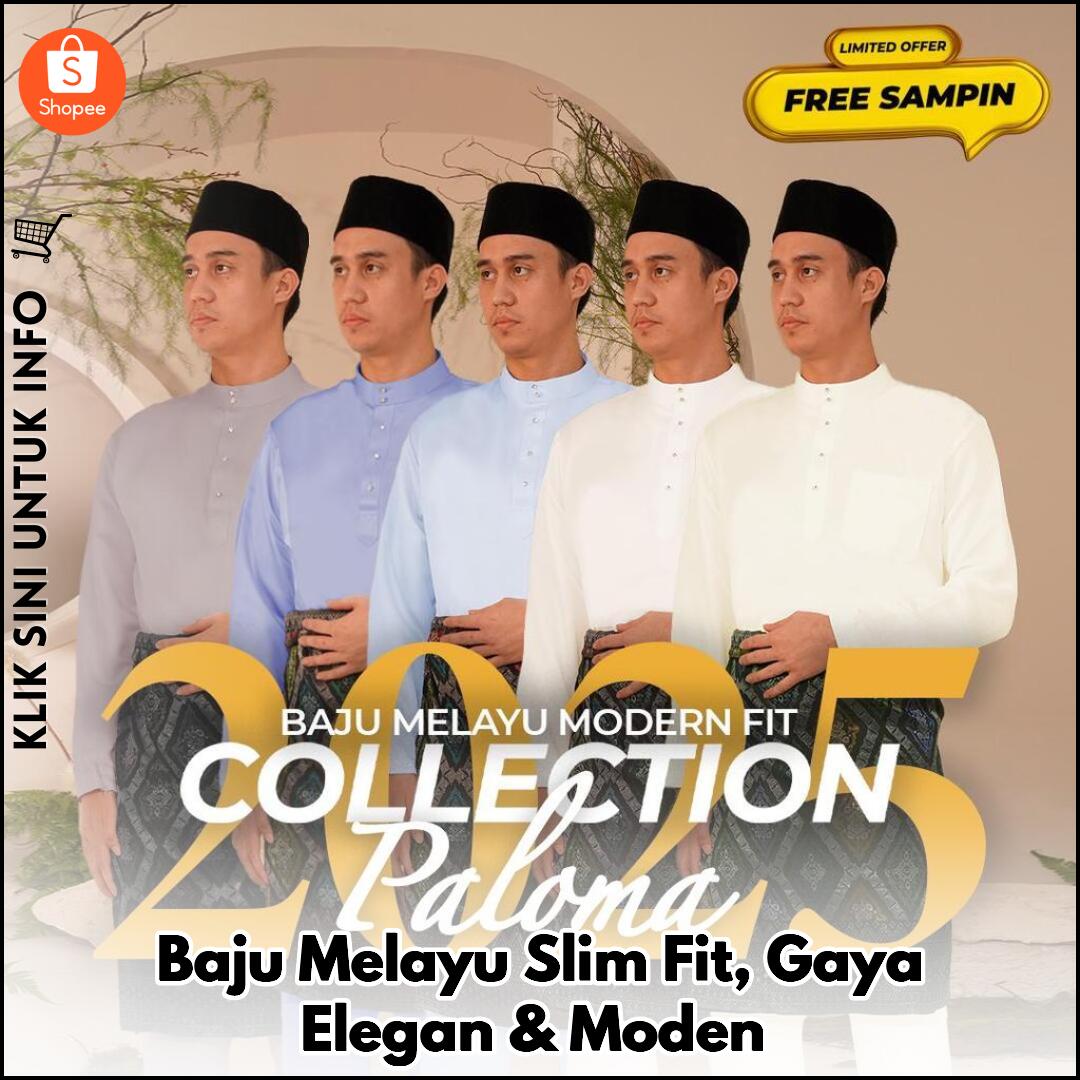 Baju Melayu Slim Fit, Gaya Elegan & Moden