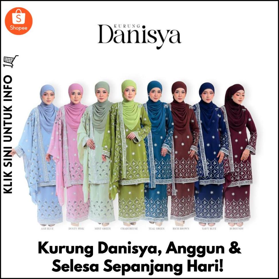 Kurung Danisya, Anggun & Selesa Sepanjang Hari!