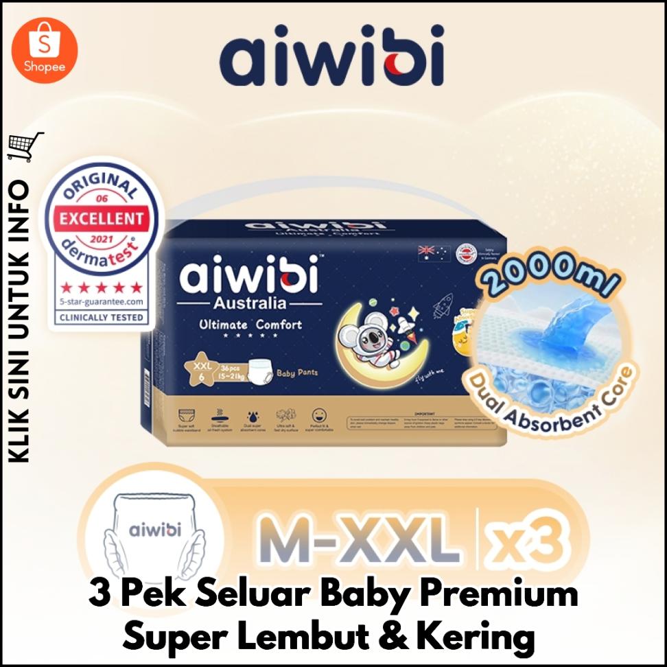 3 Pek Seluar Baby Premium Super Lembut & Kering
