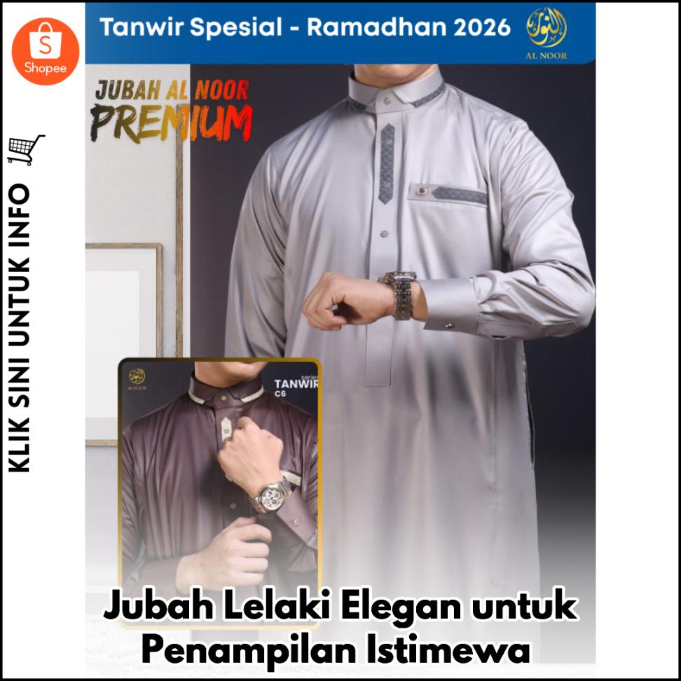 Jubah Lelaki Elegan untuk Penampilan Istimewa