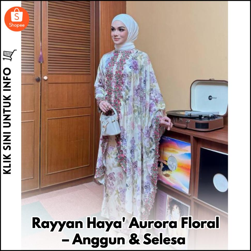 Kurung Floral Aurora Rayyan Haya' – Anggun & Selesa!