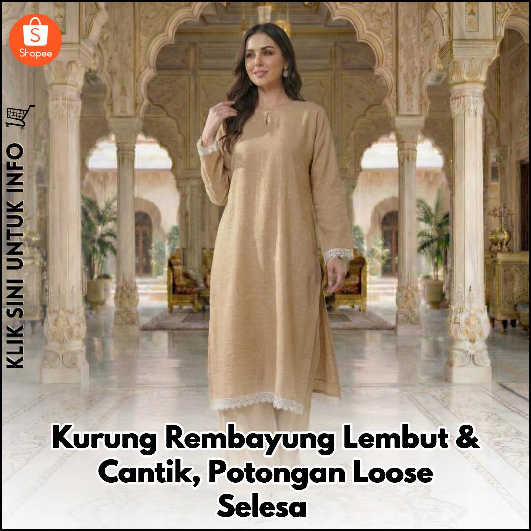 Kurung Rembayung Lembut & Cantik, Potongan Loose Selesa