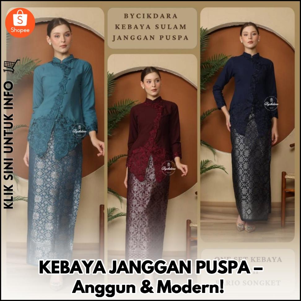 KEBAYA JANGGAN PUSPA – Anggun & Modern!