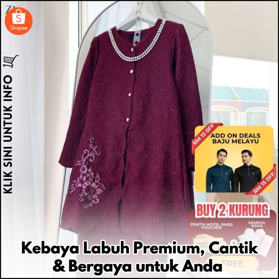 Kebaya Labuh Premium, Cantik & Bergaya untuk Anda
