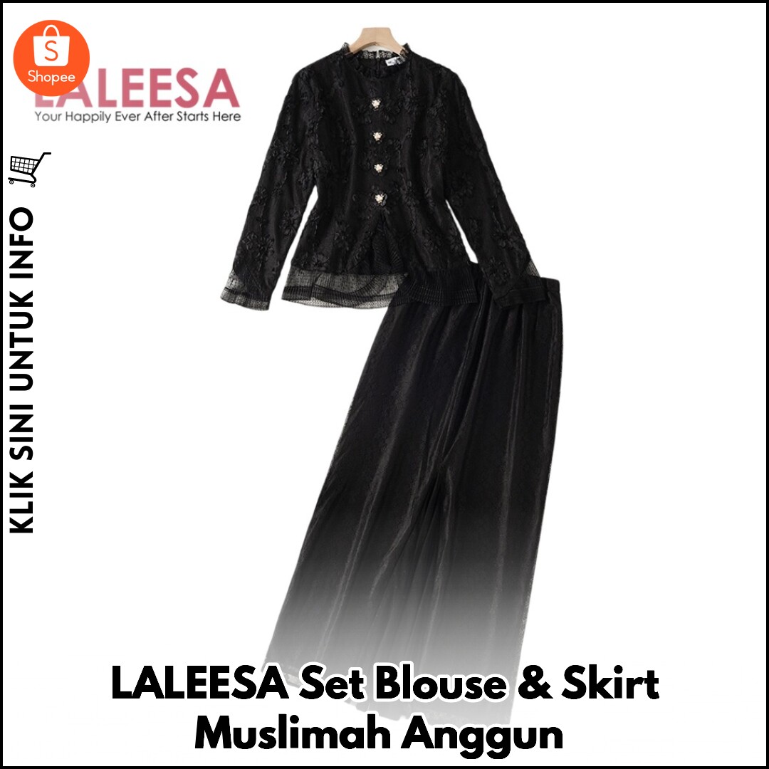 LALEESA Set Blouse & Skirt Muslimah Anggun