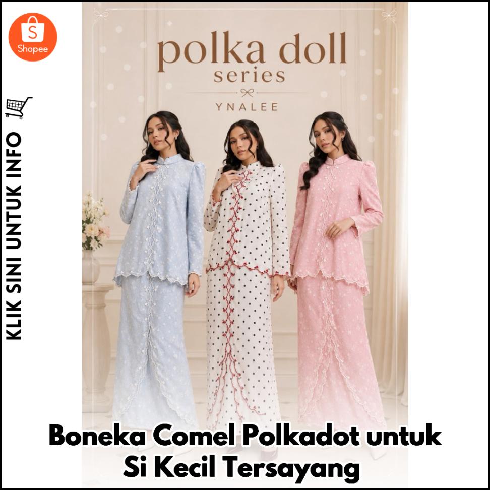 Boneka Comel Polkadot untuk Si Kecil Tersayang