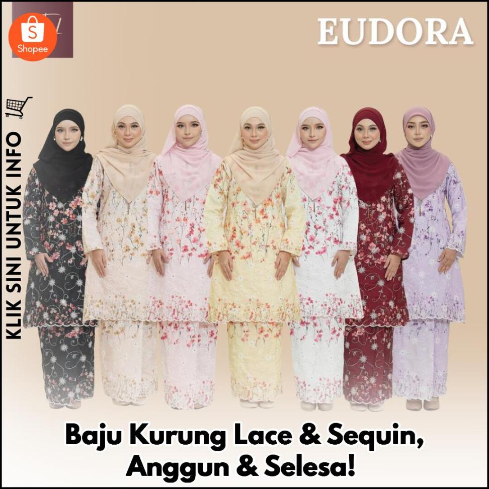 Baju Kurung Lace & Sequin, Anggun & Selesa!