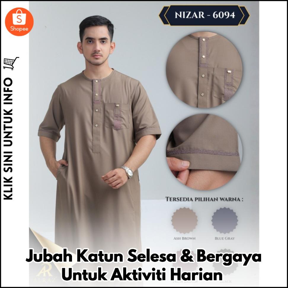 Jubah Katun Selesa & Bergaya Untuk Aktiviti Harian