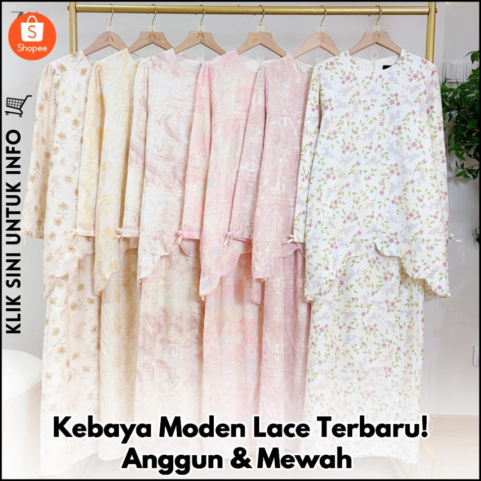Kebaya Moden Lace Terbaru! Anggun & Mewah