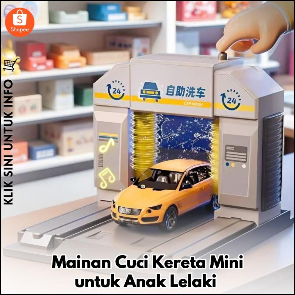 Mainan Cuci Kereta Mini untuk Anak Lelaki