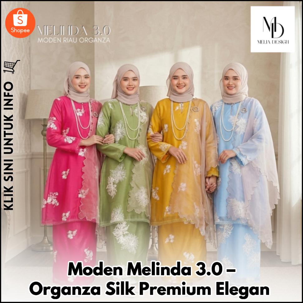 Moden Melinda 3.0: Organza Silk Premium & Elegan