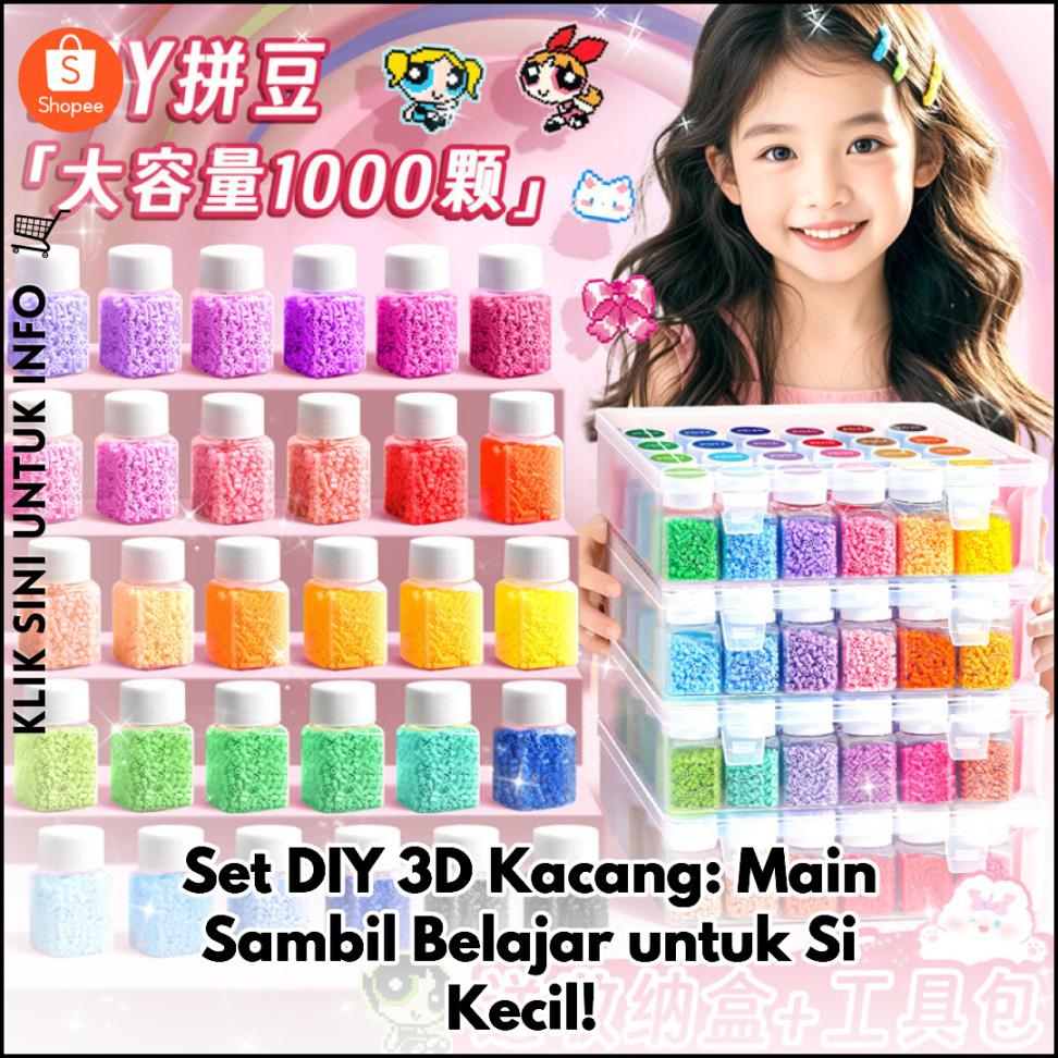 Set DIY 3D Kacang: Main Sambil Belajar untuk Si Kecil!