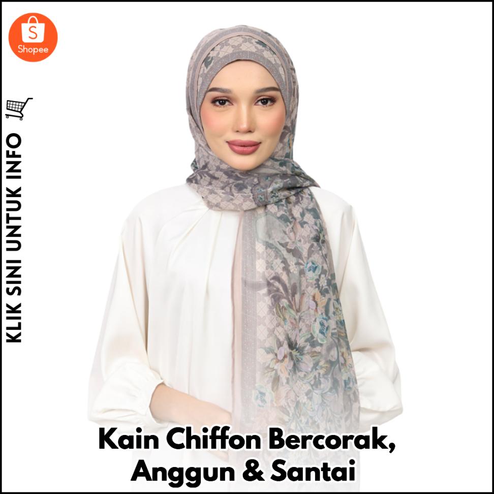 Kain Chiffon Bercorak, Angin & Elegan!