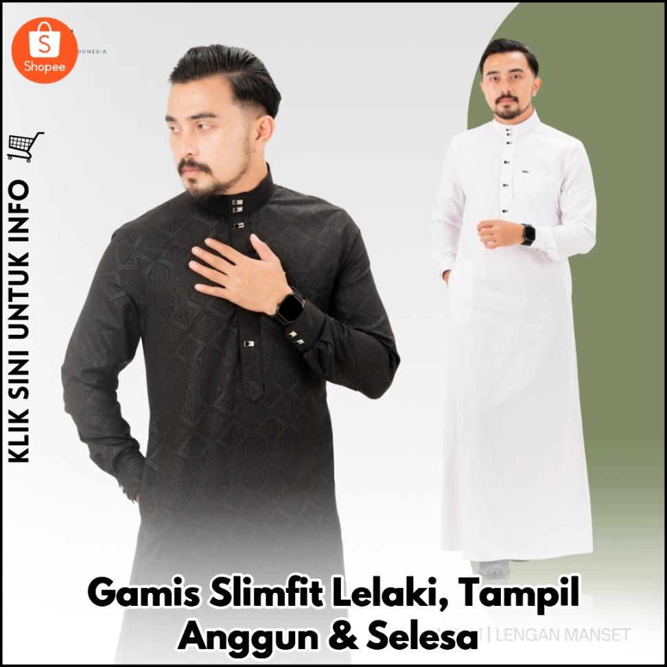 Gamis Slimfit Lelaki, Tampil Anggun & Selesa