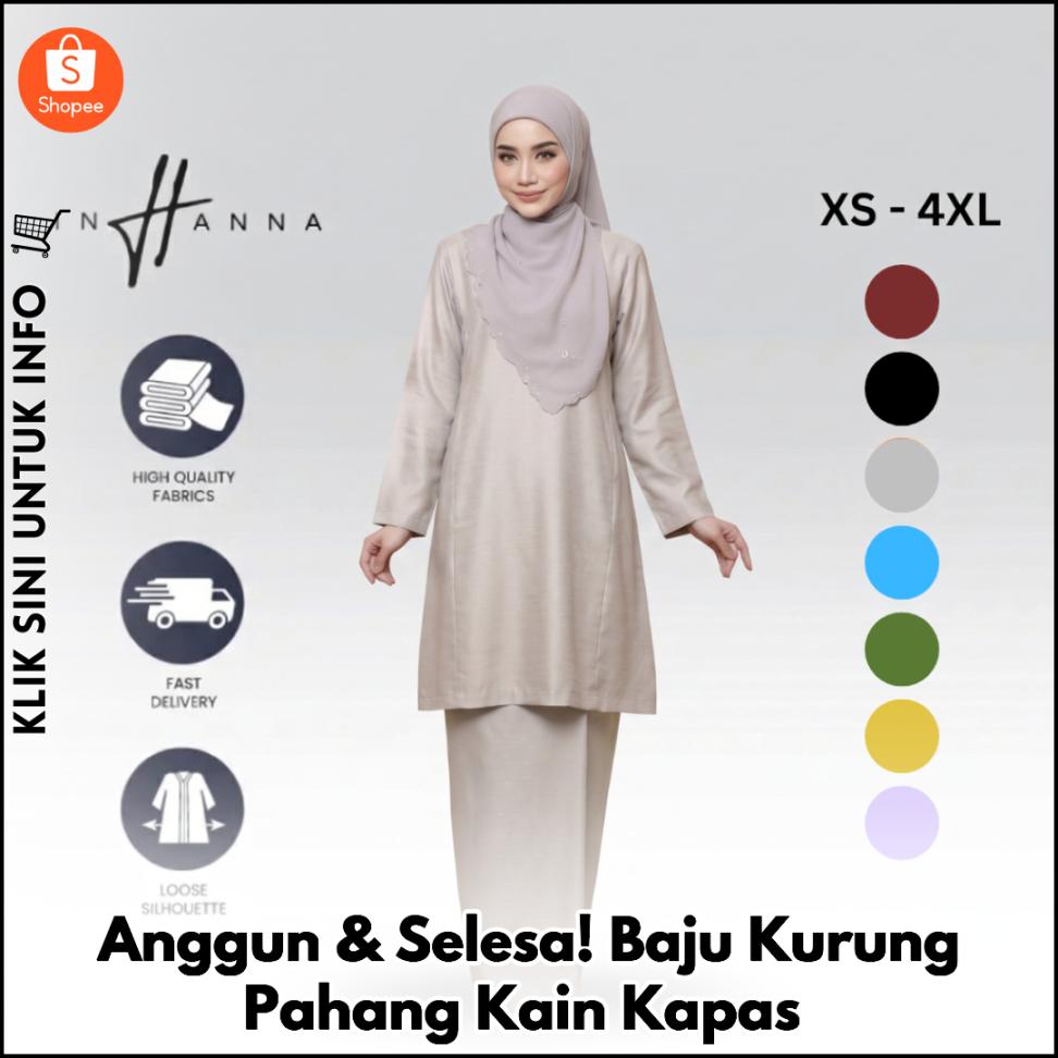Anggun & Selesa! Baju Kurung Pahang Kain Kapas