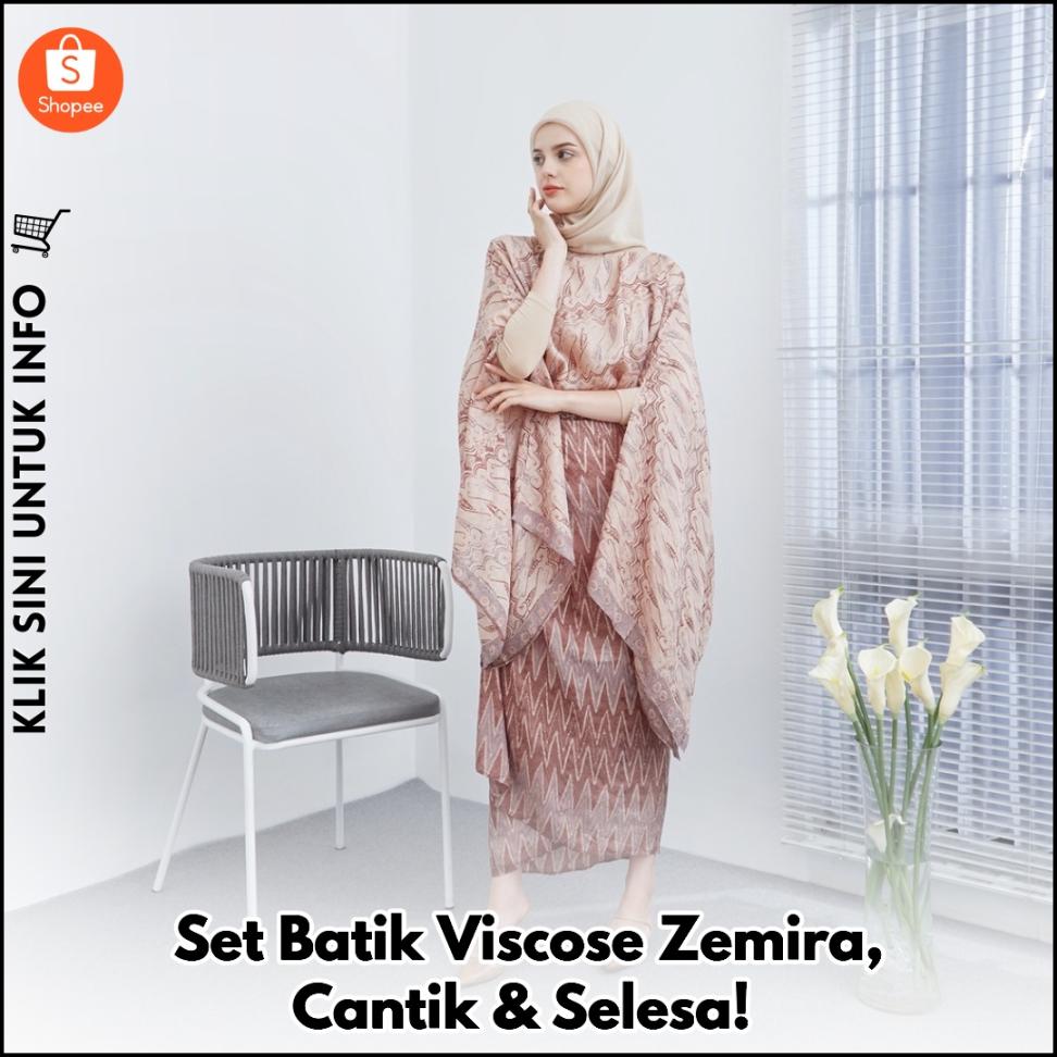 Set Batik Viscose Zemira, Cantik & Selesa!