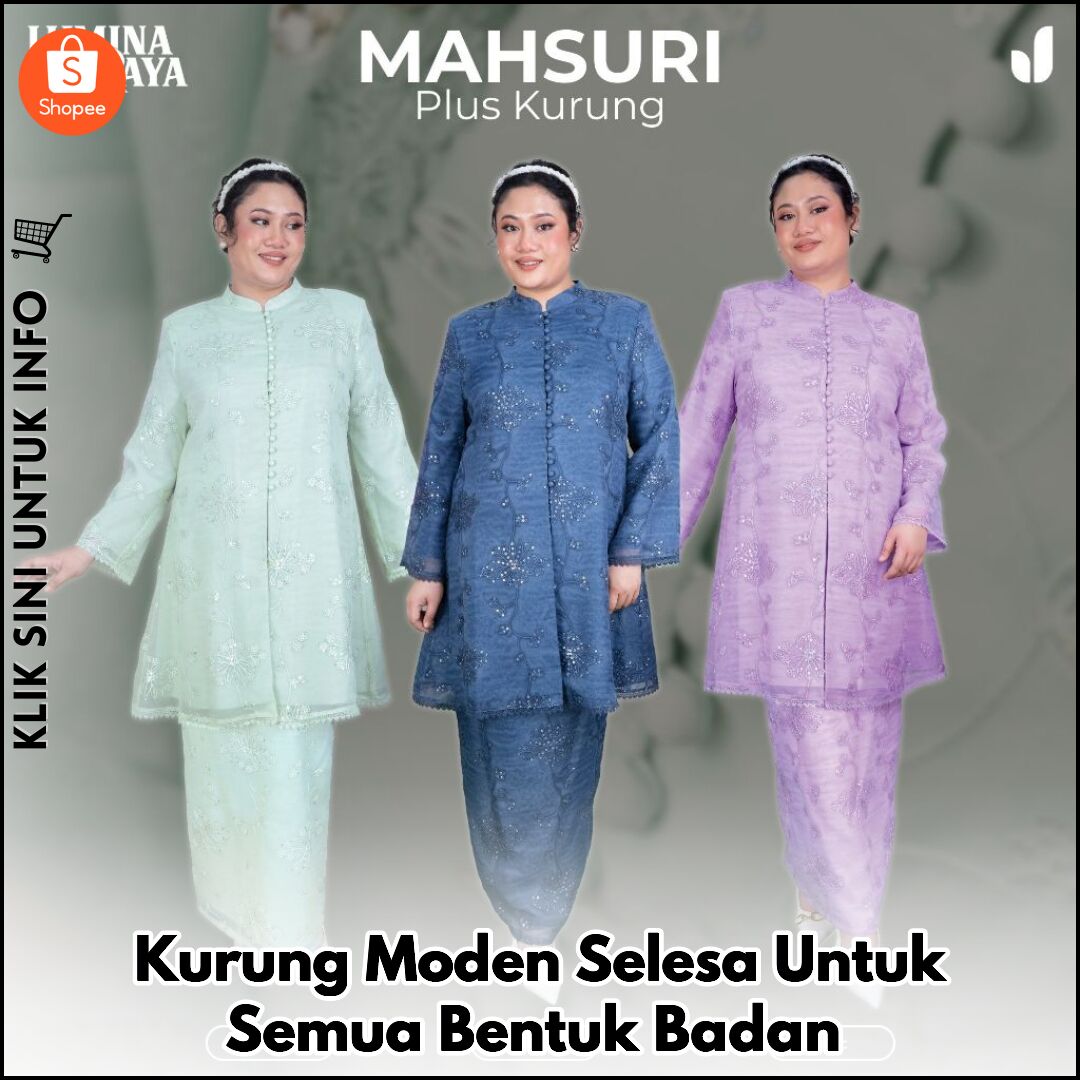 Kurung Moden Selesa Untuk Semua Bentuk Badan