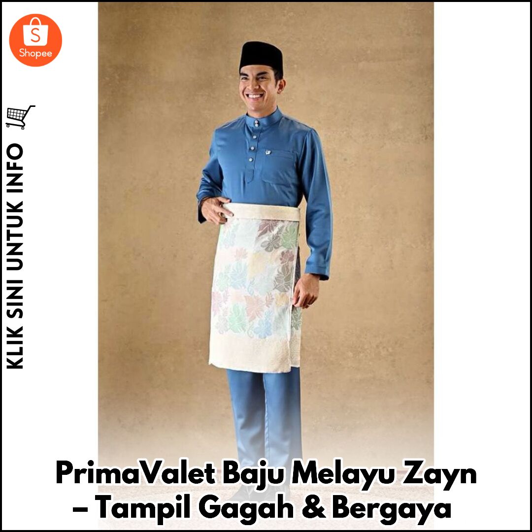 PrimaValet Baju Melayu Zayn – Tampil Gagah & Bergaya
