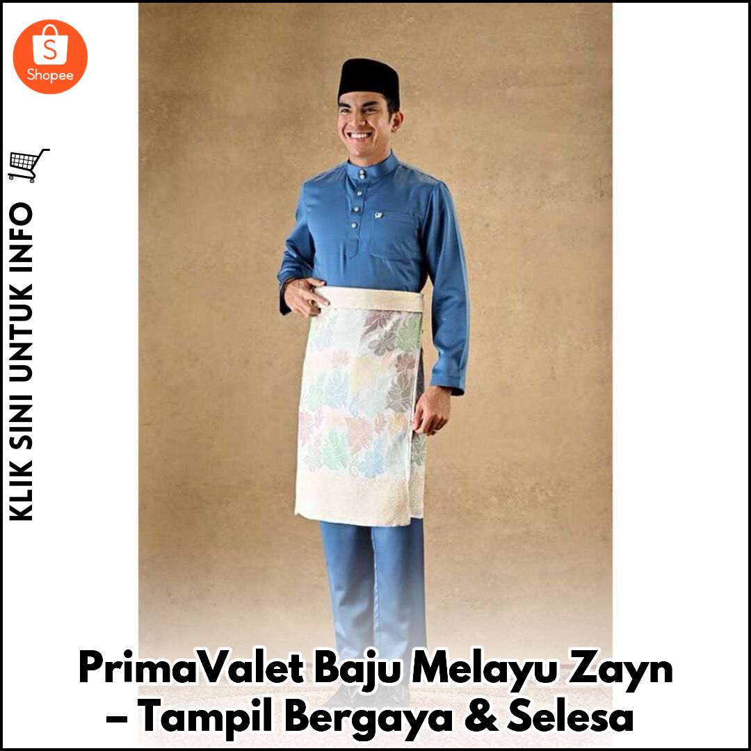 PrimaValet Baju Melayu Zayn – Tampil Bergaya & Selesa