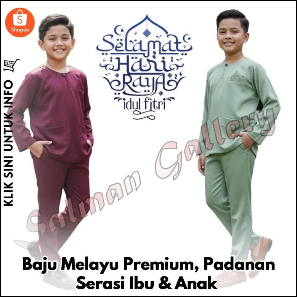 Baju Melayu Premium, Padanan Serasi Ibu & Anak