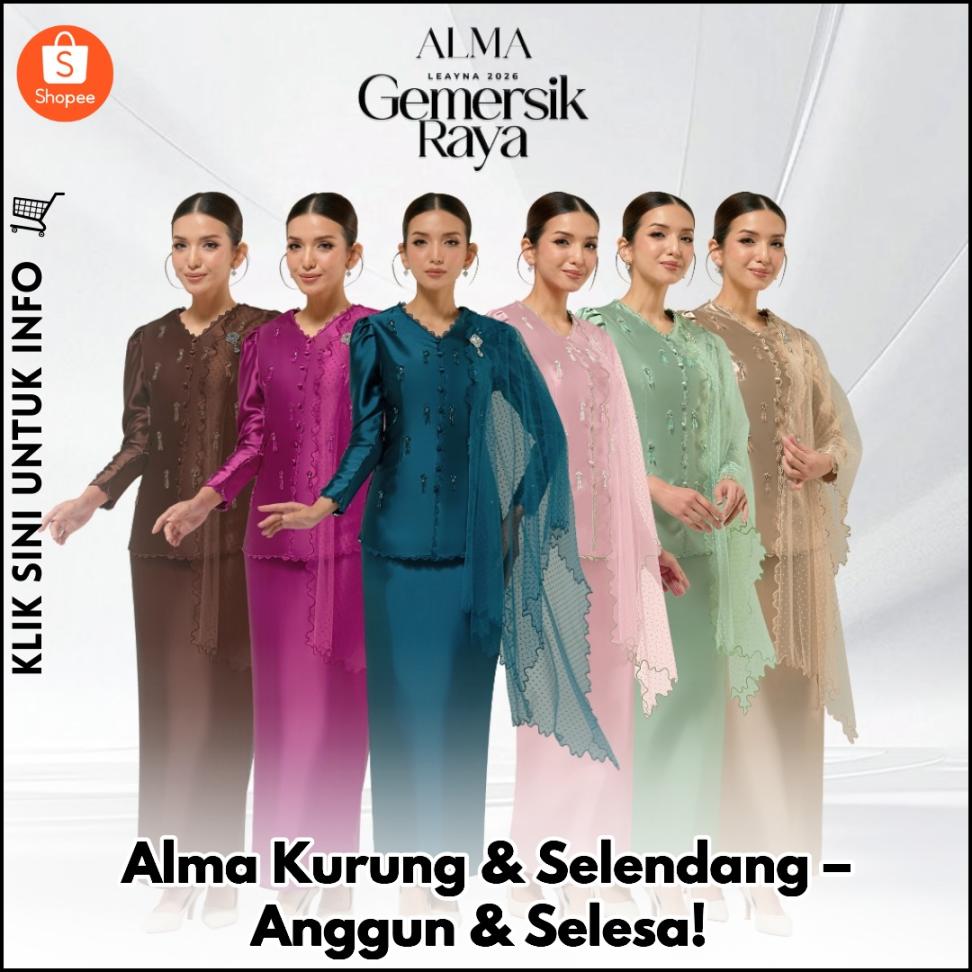 Alma Kurung & Selendang – Anggun & Selesa!