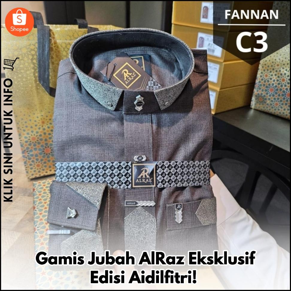 Gamis Jubah AlRaz Eksklusif Edisi Aidilfitri!