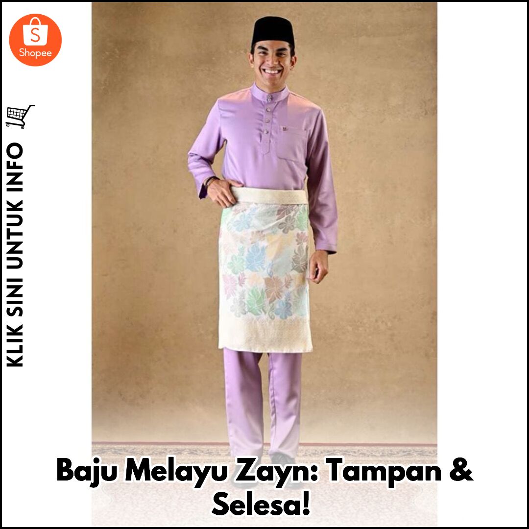 Baju Melayu Zayn: Tampan & Selesa!