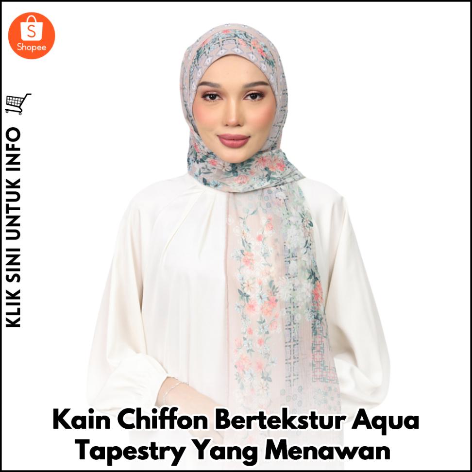 Kain Chiffon Bertekstur Aqua Tapestry Yang Menawan