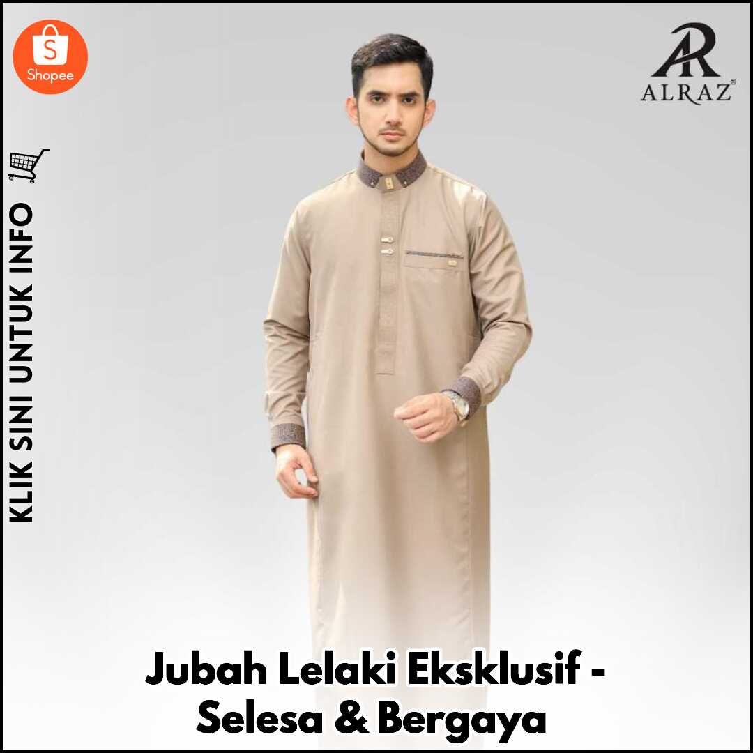 Jubah Lelaki Eksklusif - Selesa & Bergaya