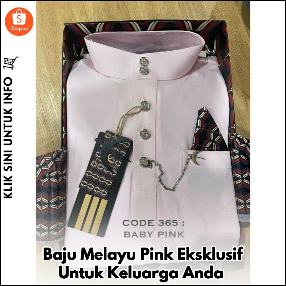 Baju Melayu Pink Eksklusif Untuk Keluarga Anda