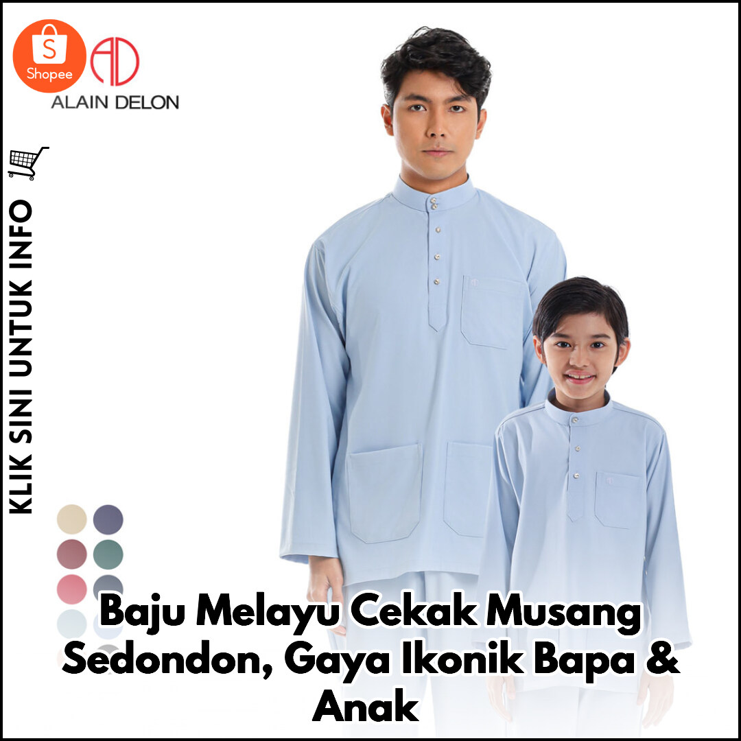Baju Melayu Cekak Musang Sedondon, Gaya Ikonik Bapa & Anak